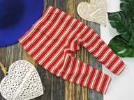 Lindex - bawełniane spodnie paseczki r 74