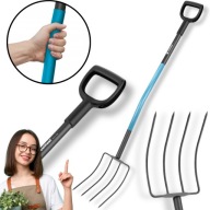 WIDŁY DO OBORNIKA KOMPOSTU GOSPODARCZE OGRODOWE SOLIDNE 128CM STALOWE