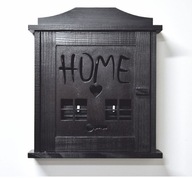 Drewniany Domek na Klucze Szafka Wieszak