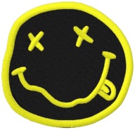 Termo Naszywka NIRVANA Face Smile Muzyczna Rock Haftowana Naprasowanka