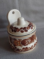 KOŁO FAJANS PUDEŁKO KUCHENNE POJEMNIK NA PRZYPRAWY DO POWIESZENIA L80 NOWY