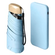 MINI PARASOL PARASOLKA MANUALNA SKŁADANA KIESZONKOWA KOMPAKTOWY MAŁA LEKKI