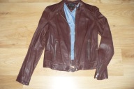Kurtka skórzana Massimo Dutti brąz XS nowa piękna!