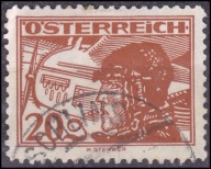AUSTRIA - znaczek kasowany z 1925 roku. X 419.