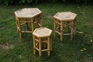 Stolik Kawowy Bambusowy TRIO