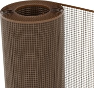 SIATKA OCHRONNA QUADRA 10 BRĄZ 0,5×5 M NA BALKON TARAS OGRODZENIE