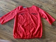 czerwona bluzka kieszonki De Facto 40