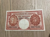 Jamajka - 5 szylingów - 1957 - rzadki
