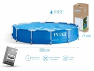 BASEN OGRODOWY STELAŻOWY LETNI 366 x 76 cm INTEX 28210