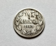 FINLANDIA - 1 MARKKA 1865 - 176