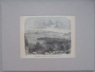 BIELAWA PANORAMA MIASTA OD STRONY WZGÓRZA WRONA drzeworyt, Burmann-Täubert