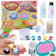 Zestaw do robienia Gniotki Kocia Łapka 44 el. Antystresowy Squishy DIY
