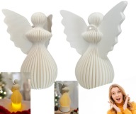 Aniołek Ozdoba Świąteczna na Choinkę LED 8,5cm Figurka Dekoracja Urocze 3D