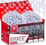 SOPLE LAMPKI CHOINKOWE 300 LED 14.5M ZEWNĘTRZNE ŚWIATEŁKA ŚWIĄTECZNE +FLASH