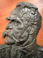 Popiersie Marszałek Józef Piłsudski plakieta brąz Feliks Robakowski