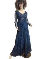 mariage BALOWA długa sukienka tiulowa pięknie haftowana 36