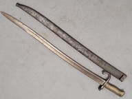Bagnet francuski Chassepot 1866. Stan dostateczny+ -. Od 1 zł BCM