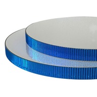 Podkład pod tort STYRODUR BIAŁY 30 cm BOK Karbowany „Niebieska Fala”