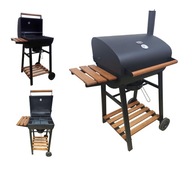 Grill Węglowy Dekraft Beczka Żeliwny Ruszt Drewno Komin 82x51x117cm