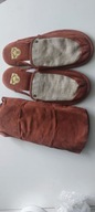 Skórzane nowe kapcie /40-41/ BARON