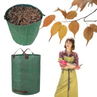 KOSZ OGRODOWY WOREK NA LIŚCIE TRAWĘ ODPADY 500L SKŁADANY MOCNY Z UCHWYTAMI