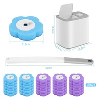 Jednorazowa Szczotka do toalety łazienki WC + 30 Wkładów z Detergentem