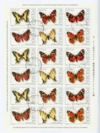 Fi 3195 - 3200 - Motyle z Kolekcji Instytutu Zoologi PAN W-wie ARKUSZ 1991