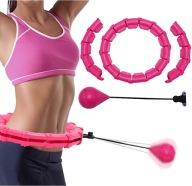 HULA HOP ODCHUDZAJĄCE Z OBCIĄŻENIEM MASAŻER METALOWE ŁOŻYSKA SMART HULAHOP