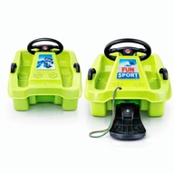PLASTIKOWE SANKI Z KIEROWNICĄ I HAMULCEM DLA DZIECI ŚLIZGACZ KULIG MOCNE