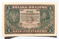 banknot 5 marek polskich stan bardzo dobry oryginał