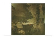 Pocztówka - Jan Saudek, Dziecko w wiklinowym koszu ...