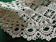 Szydełkowa beżowy kordonek vintage