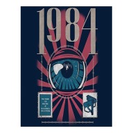 Plakat „1984 Eye” – Artystyczny Plakat Typograficzny