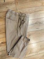 Spodnie męskie 2XL joggery beż elastyczne z lycrą regulowany pas106