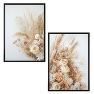 Plakat Zestaw 50x70 2szt. plakaty, postery,BOHO, MINIMALIZM, KWIATY