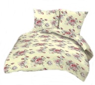 Pościel kora lux 160x220 + 2x70x80 + 2x40x40 guzik K 267 Pnące róże