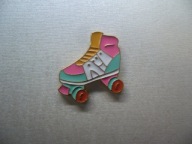 METALOWA EMALIOWANA PIN PRZYPINKA WROTKA WROTKI