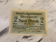 Litwa - 2 marki - 1922 - Memel - Kłajpeda - UNC