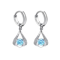 Kolczyki K25 wiszące krótkie cyrkonie pr. sr. 925