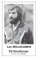 Autograf Luc Millecamps, Belgia, srebro ME 1980