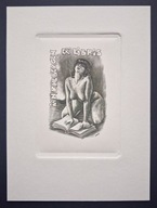 *KP* Naszarkowski Piotr - Ex libris Jan Rhebergen, C2, 1988