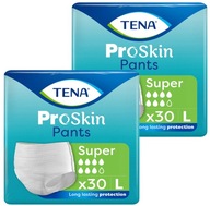 2x30szt.TENA PANTS ProSkin Super majtki chłonne, rozmiar L - 99zł/opak.