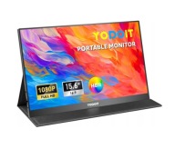 Yodoit przenośny monitor 15,6 cala 1920 × 1080 FHD ekran monitora IPS