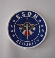 emblemat - naszywka ochrona - ESOM - SECURITY