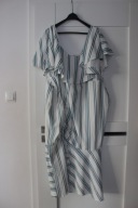 ASOS sukienka hiszpanka paski falbany 48
