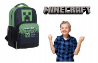 Plecak szkolny jednokomorowy Minecraft czarny