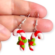 KOLCZYKI Z MODELINY Laski Cukrowe na ŚWIĄTECZNY PREZENT