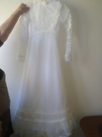 stara suknia ślubna vintage retro 36 38 S M UNIKAT