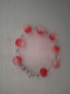 Bransoletka czerwono - lodowa