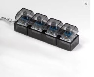 Brelok z klawiaturą Fidget zabawka dla dorosłych Fidget Clicker- Czarny